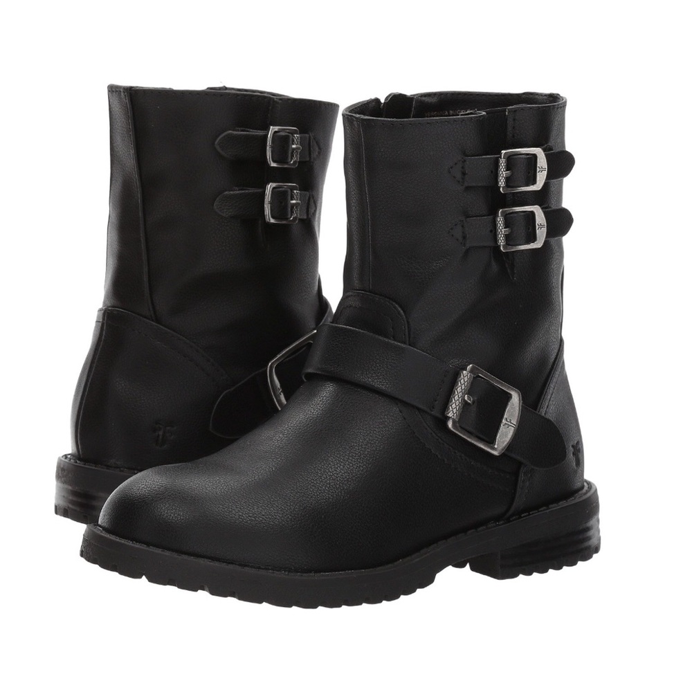 πHPπ NWT Frye Kids Veronica Buckle Engineer Boot - Picture 2 of 3